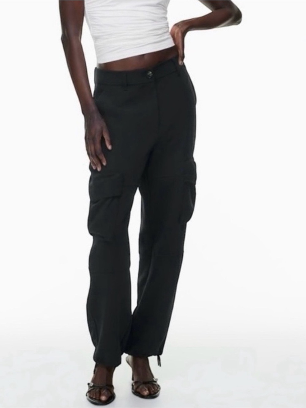 Artizia Wilfred Artizia Black New Project Cargo Pants Size 4